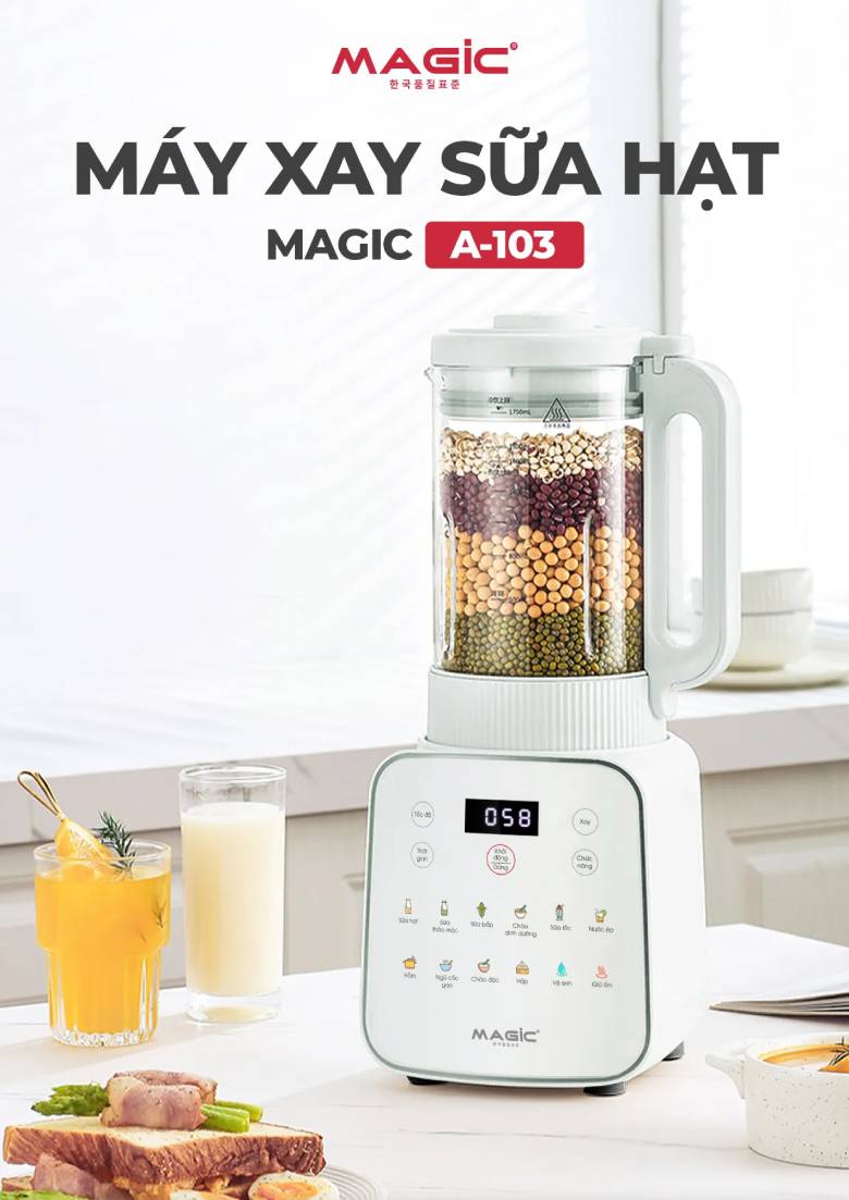 Máy xay nấu sữa hạt đa năng Magic A-103