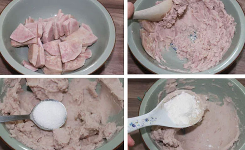 Cách làm kem khoai môn: sơ chế khoai môn không xơ