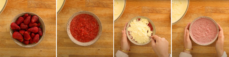 Cách làm kem dâu tây sữa: Sơ chế dâu