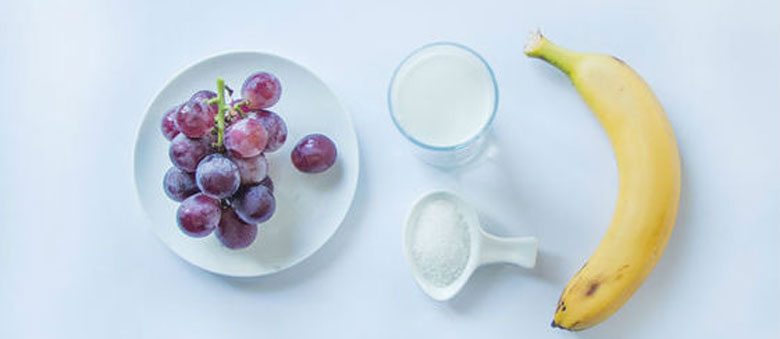 Nguyên liệu làm sinh tố nho chuối