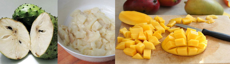 Sinh tố mãng cầu xoài việc tiếp theo là đi sợ chế nguyên liệu