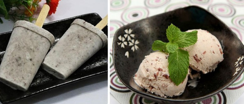 Cách làm kem đậu đen dừa tươi: Thành phẩm