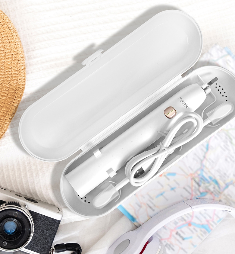 Bàn chải điện Magic B-23 đen sạc USB