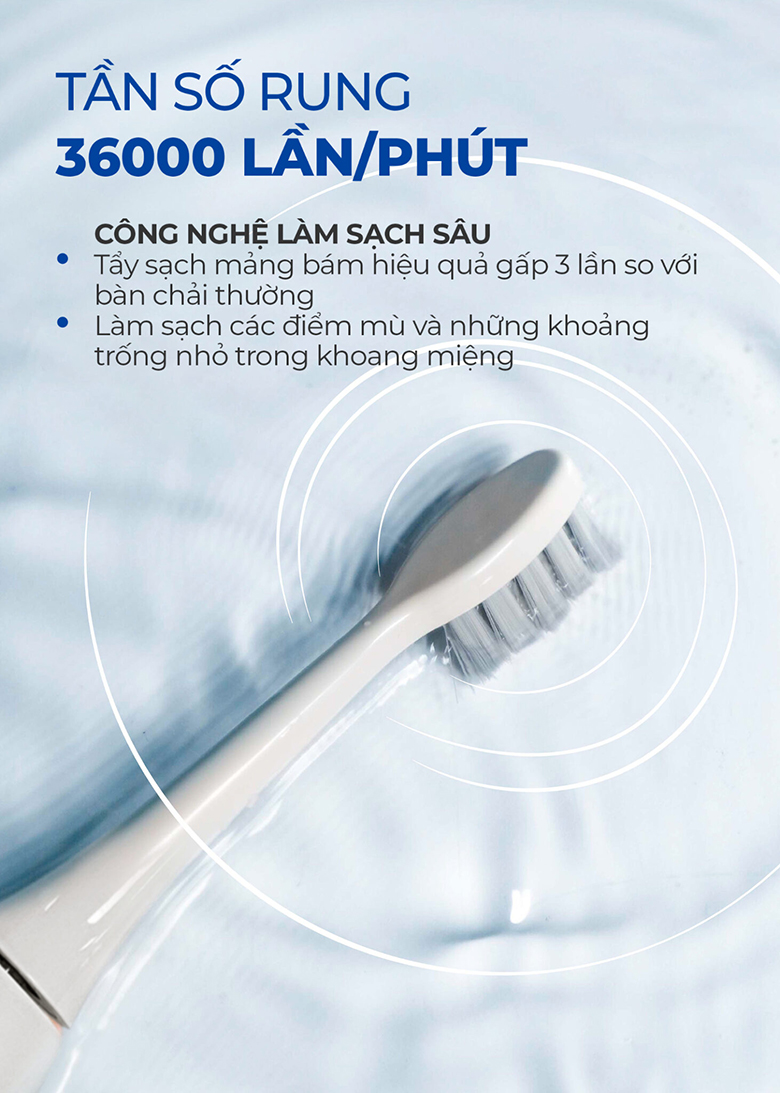 Bàn chải điện Magic B-23 đen 36000 lần/phút