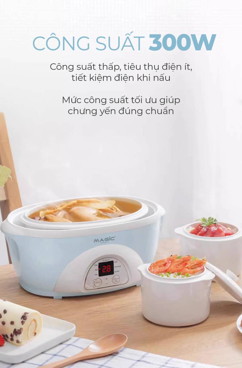 Nồi chưng yến Magic A-053 - công suất 300W
