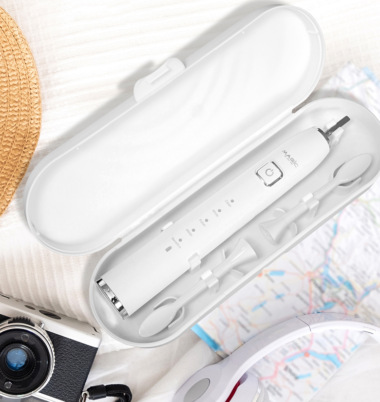 Bàn chải điện Magic B-25 trắng sạc USB