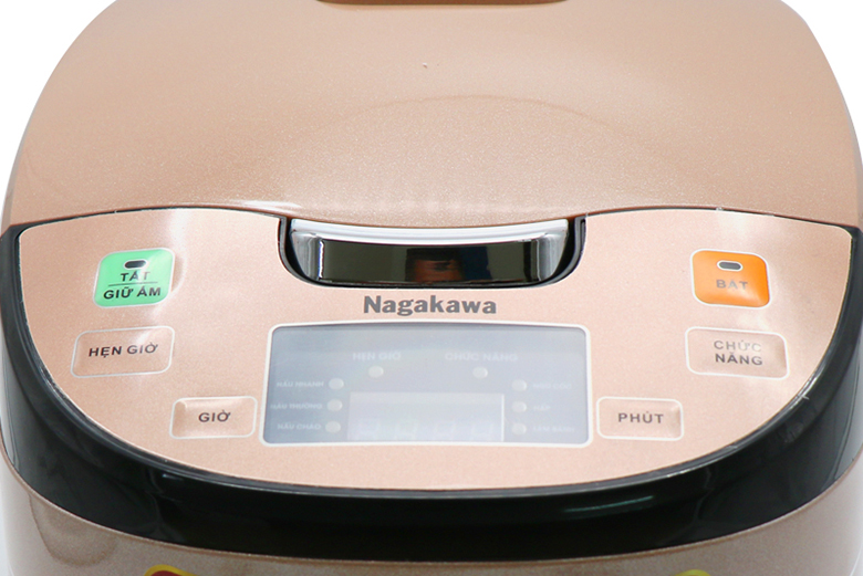 hẹn giờ nấu-Nồi cơm điện tử Nagakawa 1.8 lít NAG0103