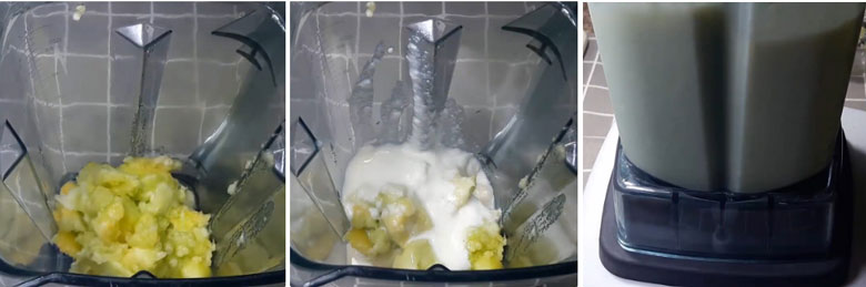 Cách làm sinh tố dưa gang: Bước 3