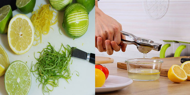 Cách làm sinh tố chanh tuyết trước tiên sơ chế chanh