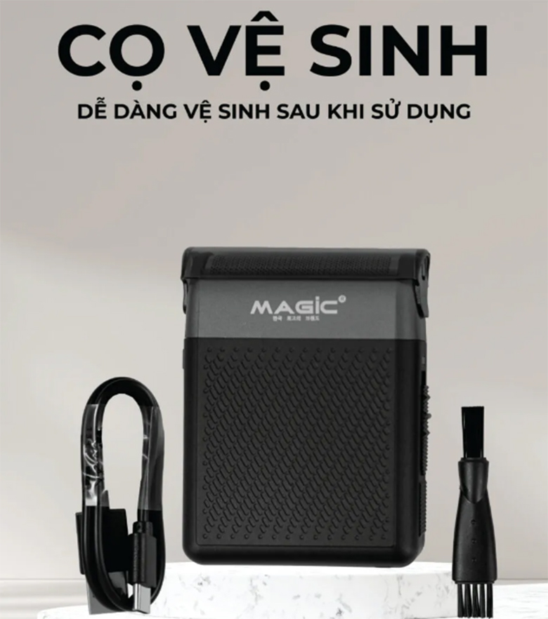 Dễ dàng vệ sinh - Máy cạo râu Magic B-62