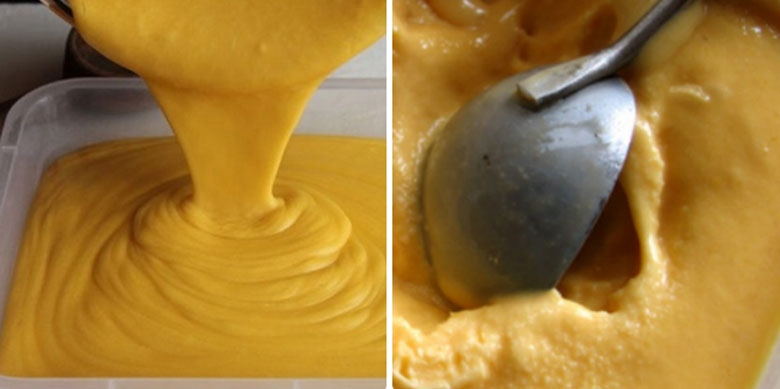 Cách làm kem xoài sữa chua: hoàn thành