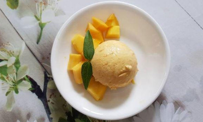 Cách làm làm kem xoài cream cheese: hoàn thành