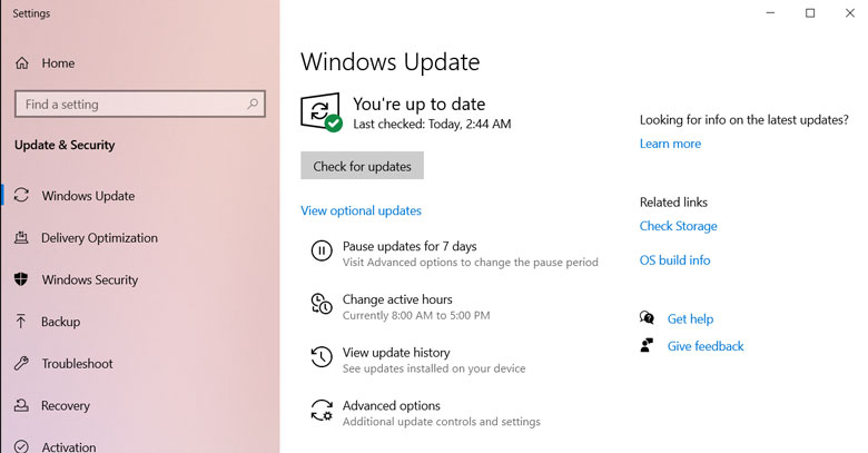 Máy tính bị màn hình xanh - Update Windows