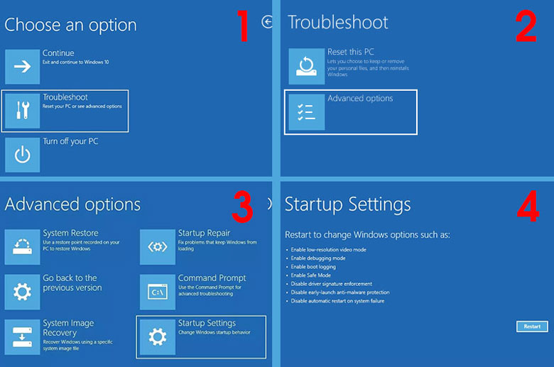 Máy tính bị màn hình xanh sửa trên Win 11