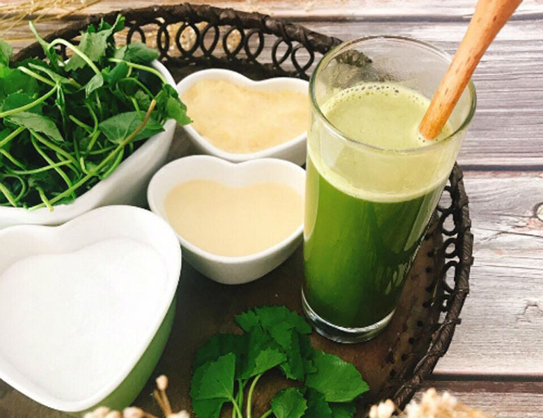 Cần chọn nguyên liệu làm sinh tố rau má nước dừa