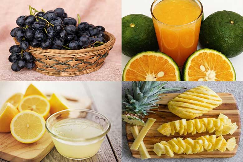 Làm sinh tố nho cam cần có các nguyên liệu sau