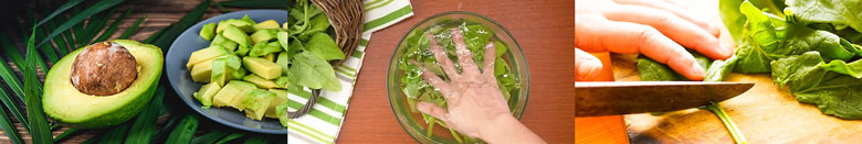 Cách xay sinh tố bơ ngon cùng táo, rau bina cần phải so chế trước nguyên liệu