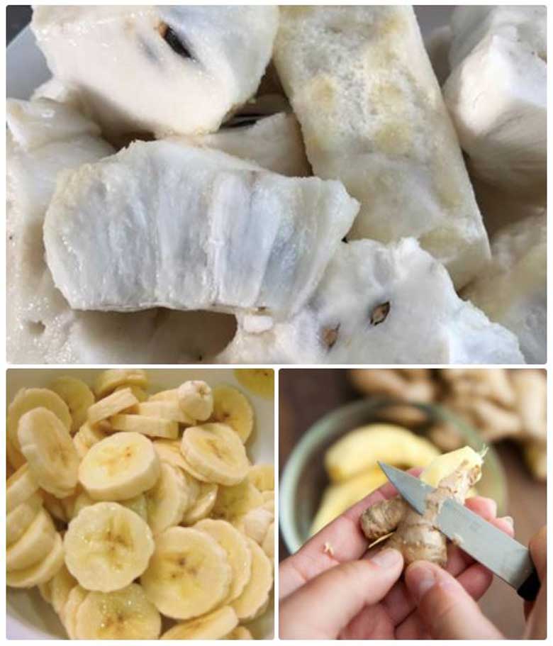 Hướng dẫn làm sinh tố mãng cầu chuối cần sơ chế nguyên liệu