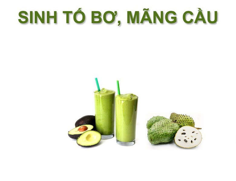 Sinh tố mãng cầu xiêm bơ thơm ngon ăn là nghiện