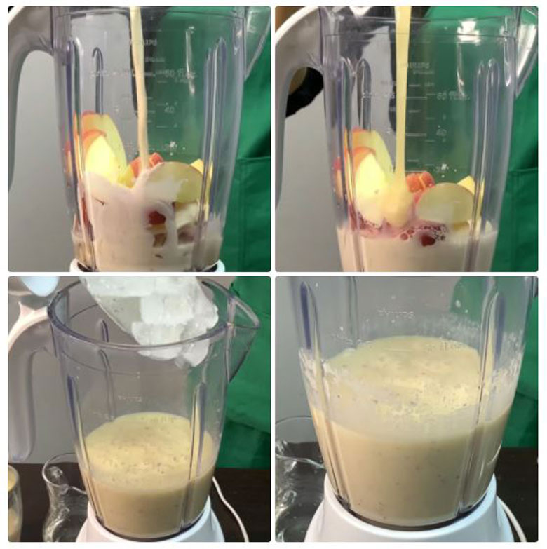 Cách xay sinh tố chuối chuối táo xay hỗn hợp sinh tố
