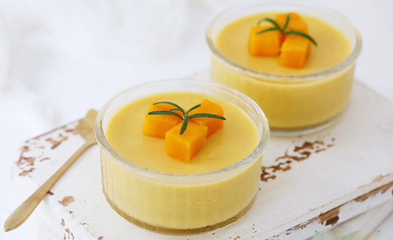 Cách làm sữa chua dẻo xoài: thành phẩm