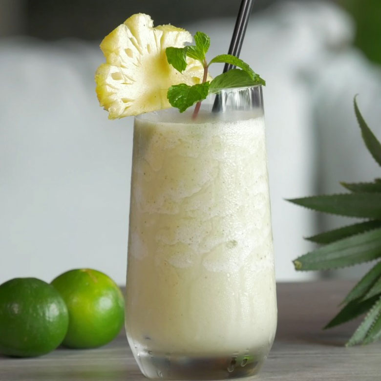 Sinh tố dứa ngon sữa dừa thơm ngon đúng vị