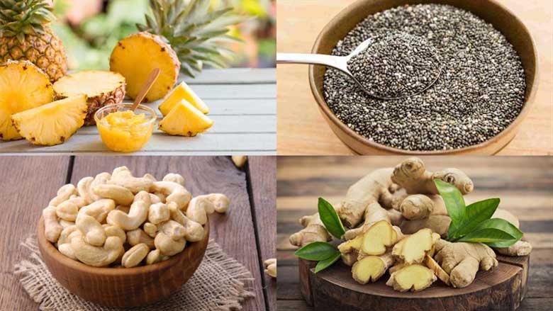 Cách làm sinh tố dứa với hạt chia món mới lạ