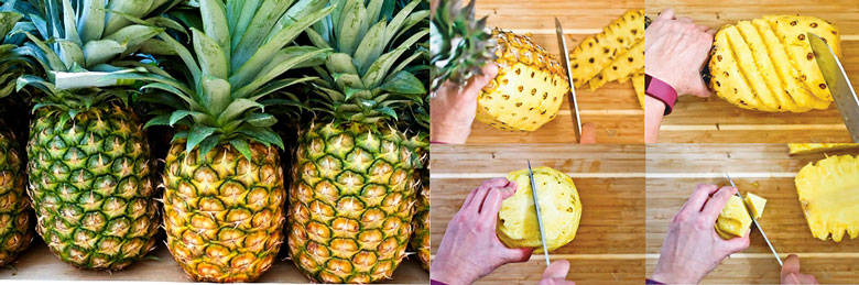 Mẹo khi chọn và gọt dứa nhanh chóng