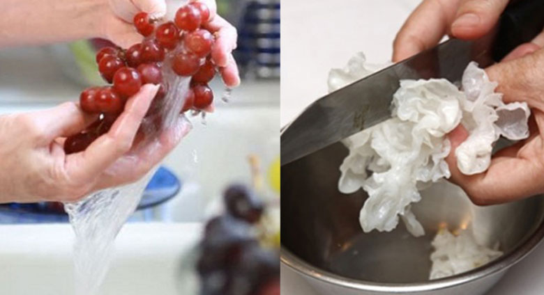 Cách làm nước ép nho nấm tuyết: Sơ chế nguyên liệu