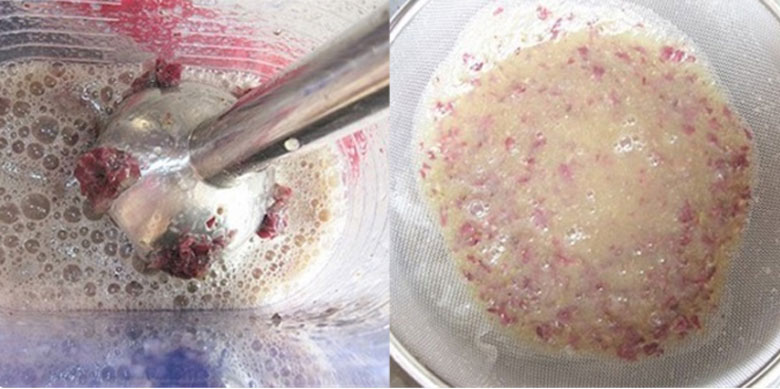 Cách làm nước ép nho nấm tuyết: Ép nước