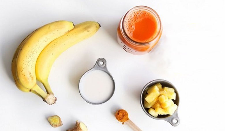 Cách làm nước ép chuối cà chua: thành phẩm