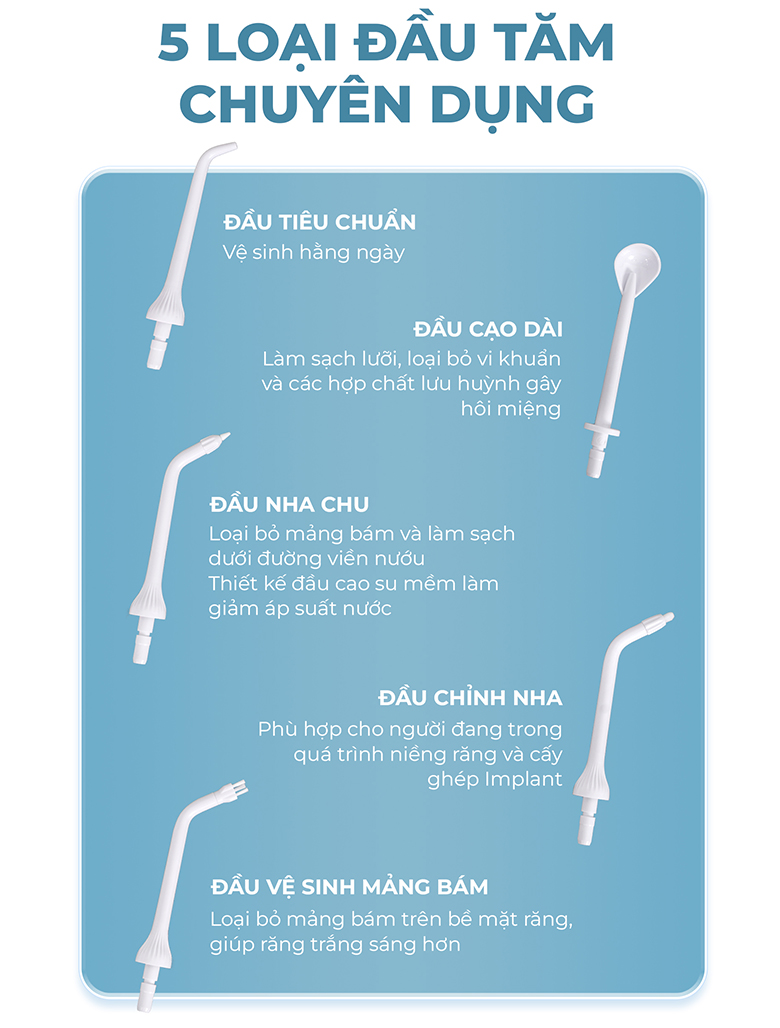 Tăm nước Magic Pro 82 5 đầu tăm