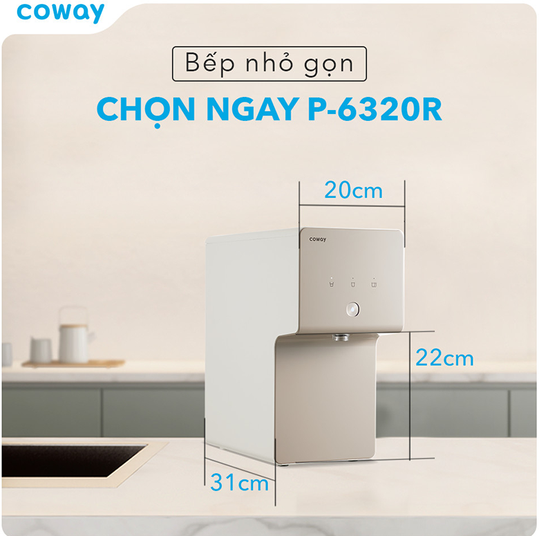 Máy lọc nước Coway P-6320R 4 lõi