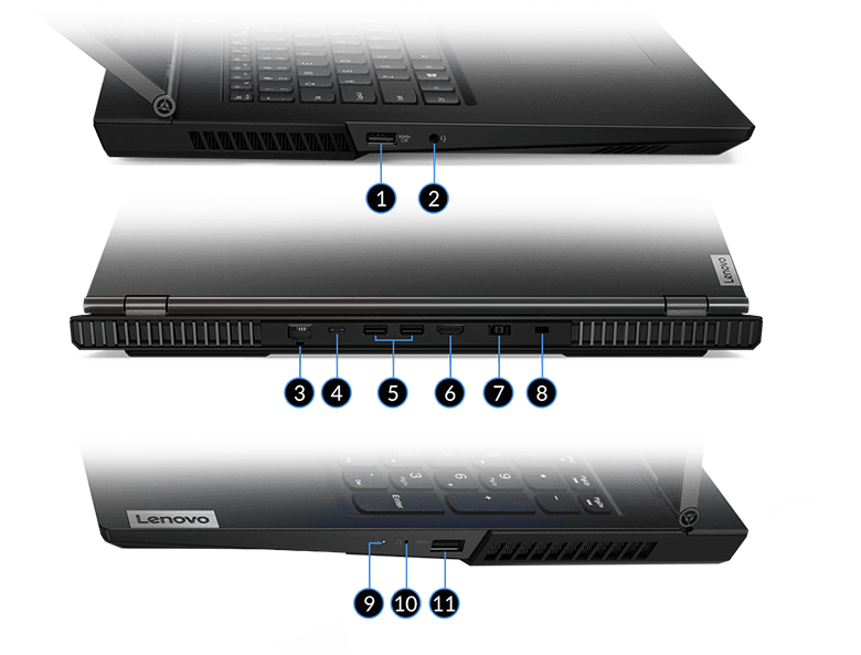 Laptop Lenovo Legion 5 15ACH6A 82NW003CVN đa dạng kết nối