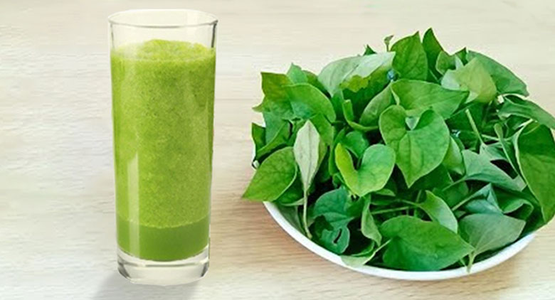 Cách làm nước ép diếp cá táo thành phẩm