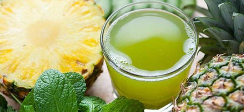 Cách làm nước ép diếp cá dứa thành phẩm