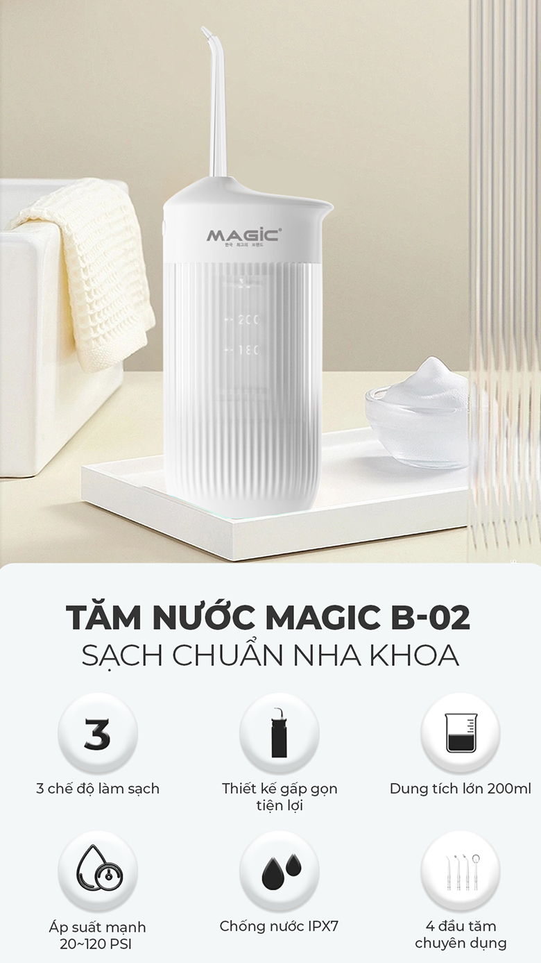 Tăm nước Magic B-02