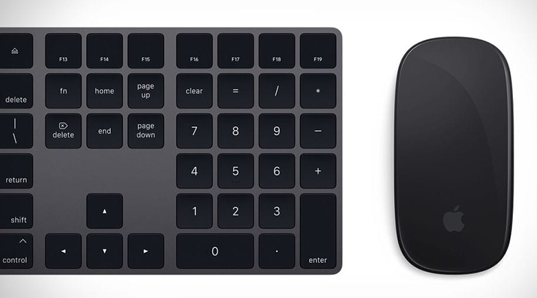 Bàn phim Apple Magic Keyboard with Numeric Keypad Space Grey MRMH2ZA/A hỗ trợ phím số