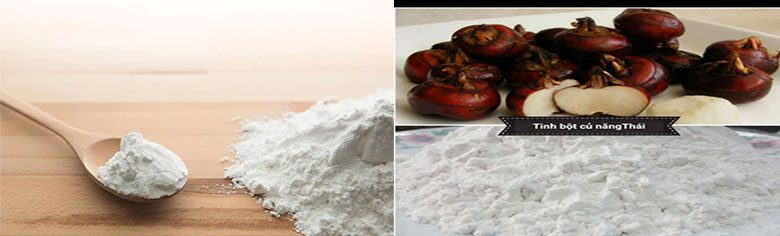 Nhận biết bột năng với bột củ năng