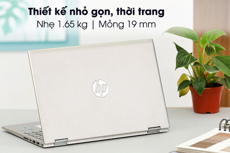 Thiết kế-Laptop HP Pavilion x360 14-dw1016TU 2H3Q0PA (i3-1115G4/4GB RAM/256GB SSD/14"FHD/Win10/Vàng)