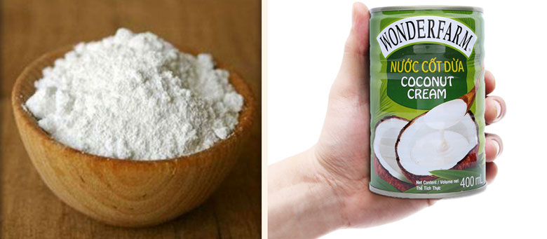 Cách nấu chè sương sáo: Nguyên liệu làm nước cốt dừa