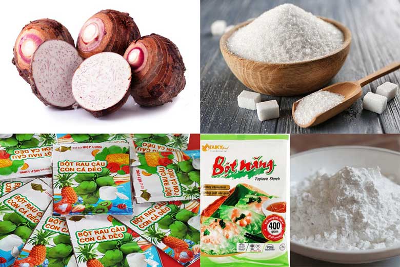 Cách làm thạch khoai môn trà sữa gồm nguyên liệu cần làm