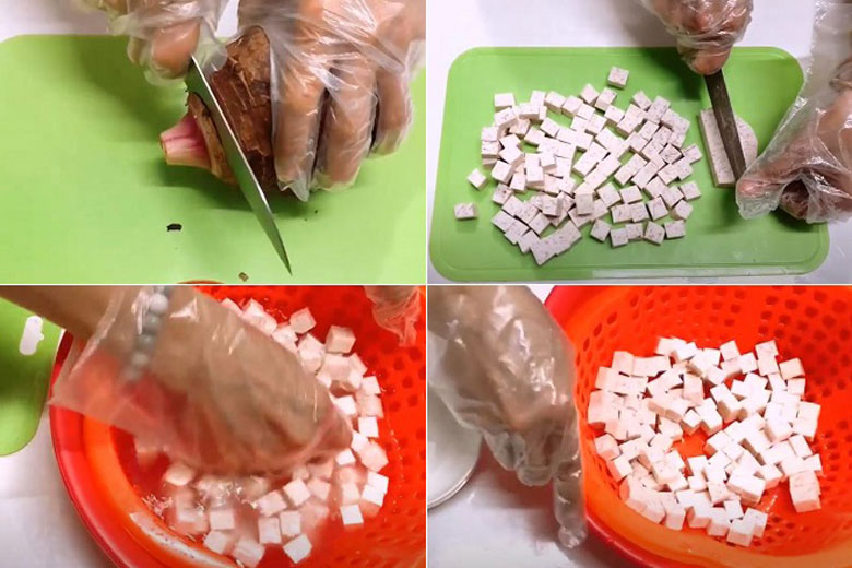 Cách làm thạch khoai môn trà sữa bằng bột năng sơ chế khoai môn