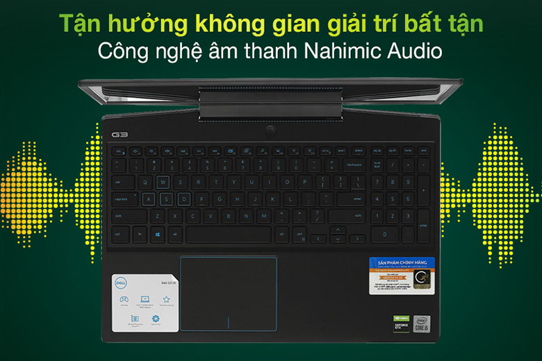 Công nghệ âm thanh Nahimic Audio-Laptop Dell Gaming G3 15 3500 70253721 (Core i5-10300H/8GB RAM/256GB SSD+1TB HDD/15.6"FHD/GTX1650 4GB/Win10/Đen)