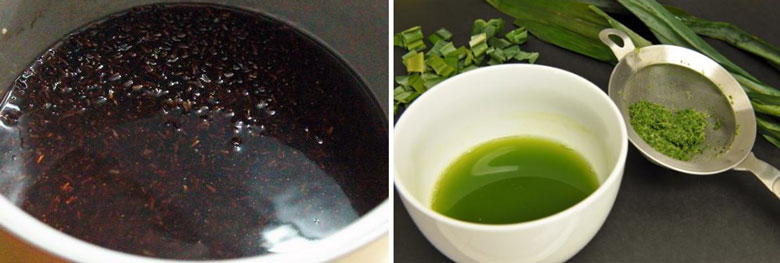 Cách nấu chè nếp cẩm cốt dừa: Sơ chế nguyên liệu