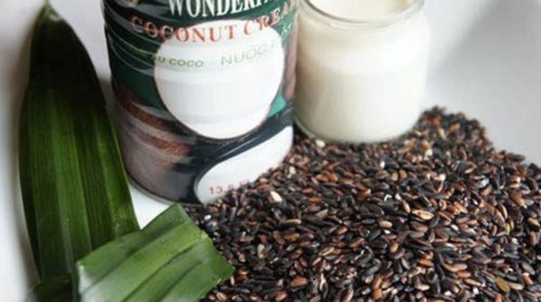 Cách nấu chè nếp cẩm sữa chua: Nguyên liệu