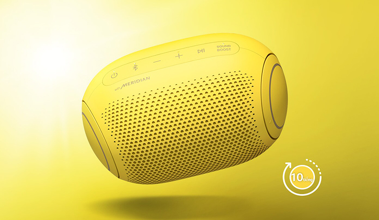 Loa Bluetooth LG Xboom Go PL2S Sour Lemon thời lượng pin 10 tiếng
