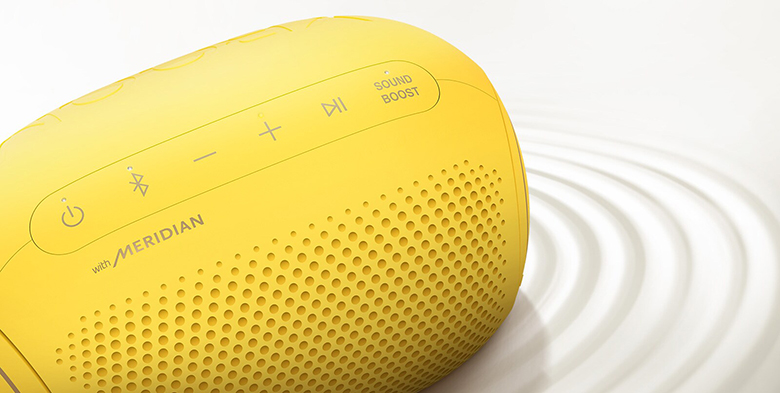 Loa Bluetooth LG Xboom Go PL2S Sour Lemon khuếch đại âm thanh sound boost