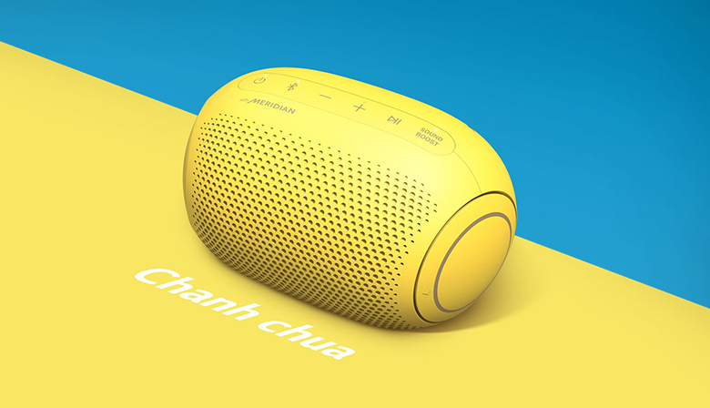 Loa Bluetooth LG Xboom Go PL2S Sour Lemon công nghệ meridian