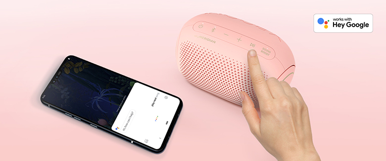 Loa Bluetooth LG Xboom Go PL2P Pink (Bubble Gum) điều khiển giọng nói